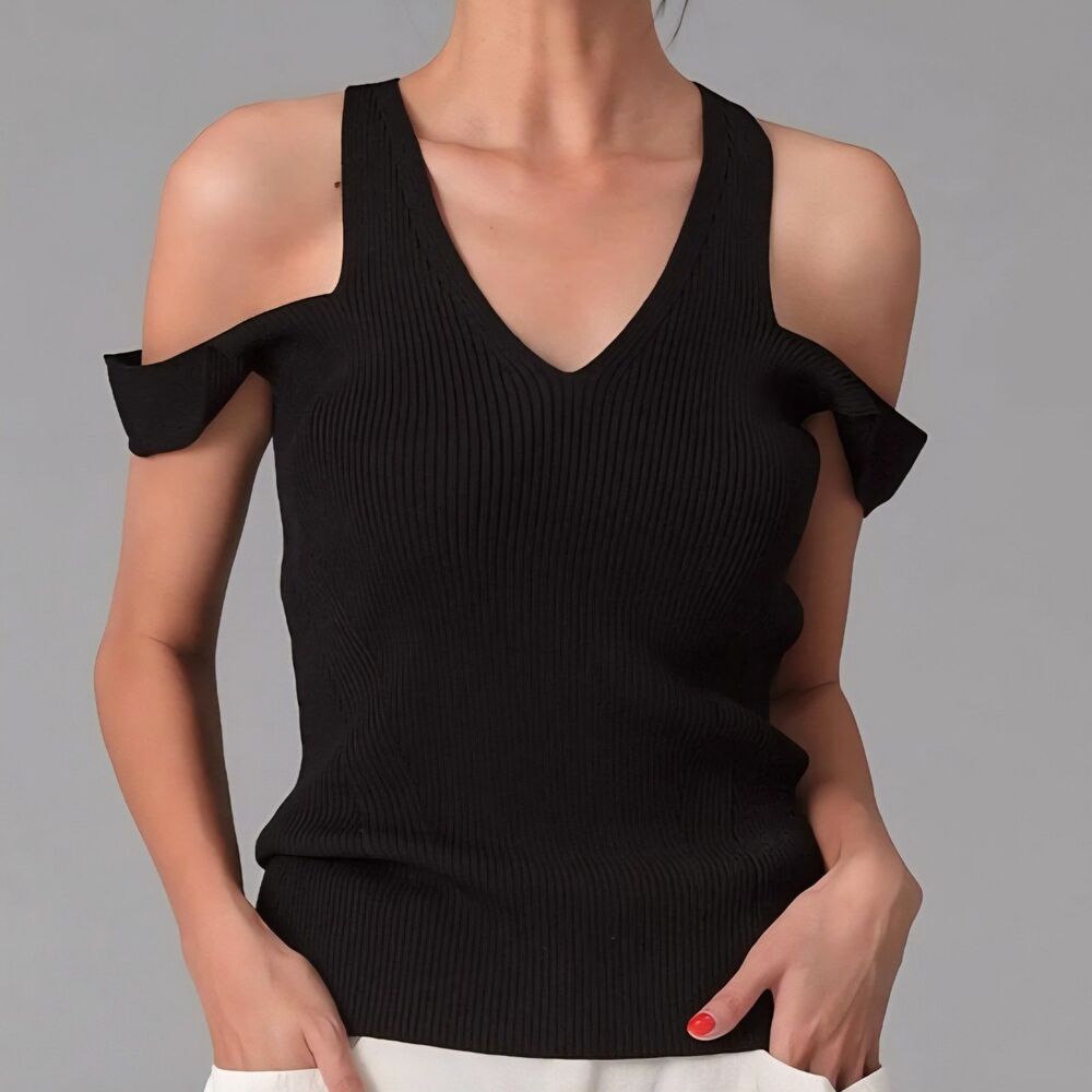 New Fm2050 Forme Double Strap Top - Black